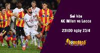 Soi kèo AC Milan vs Lecce, 23h00 ngày 23/4
